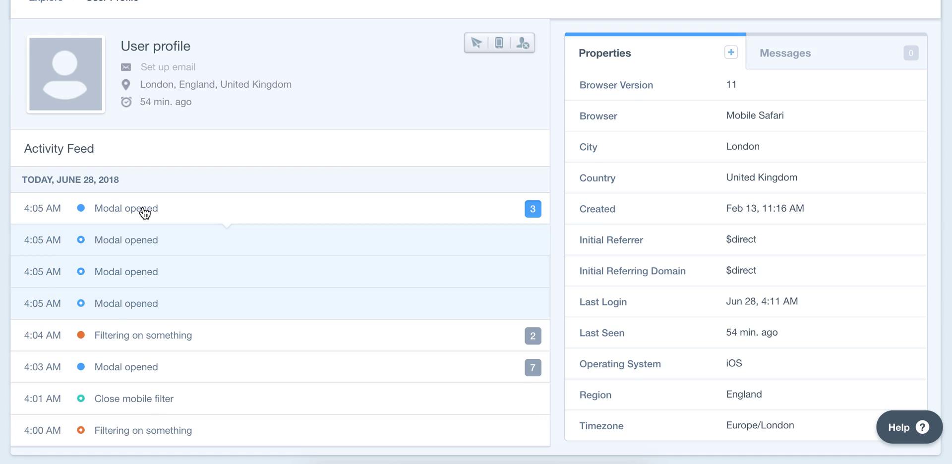 CRM screenshot