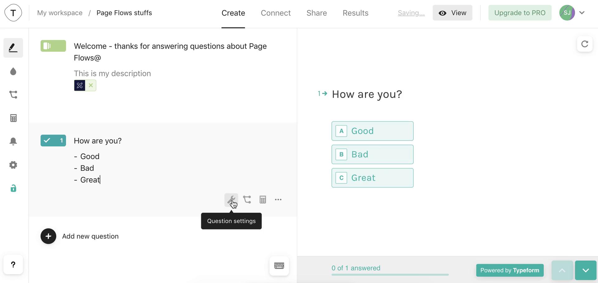 Creating a form screenshot