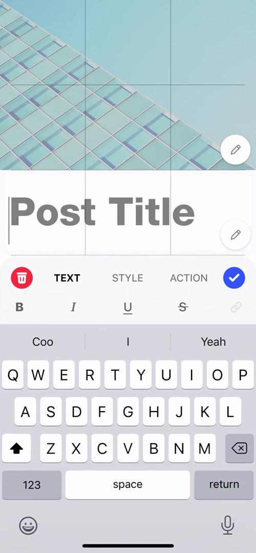 Creating a post screenshot