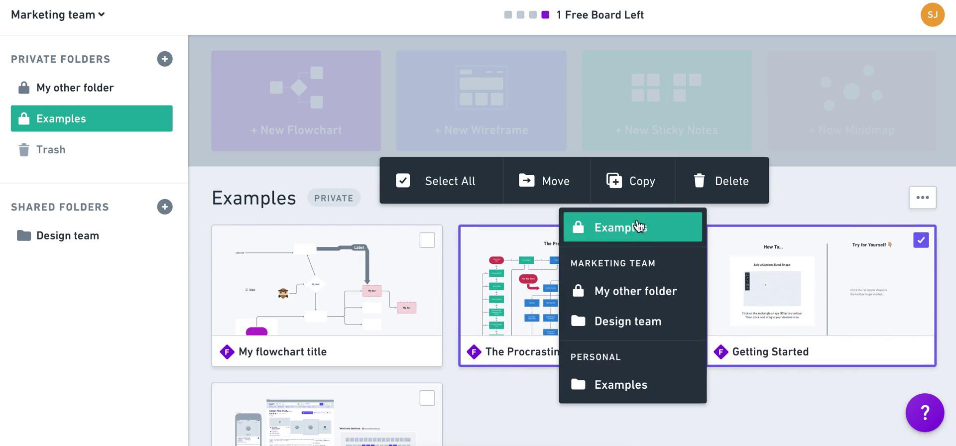 Managing files screenshot