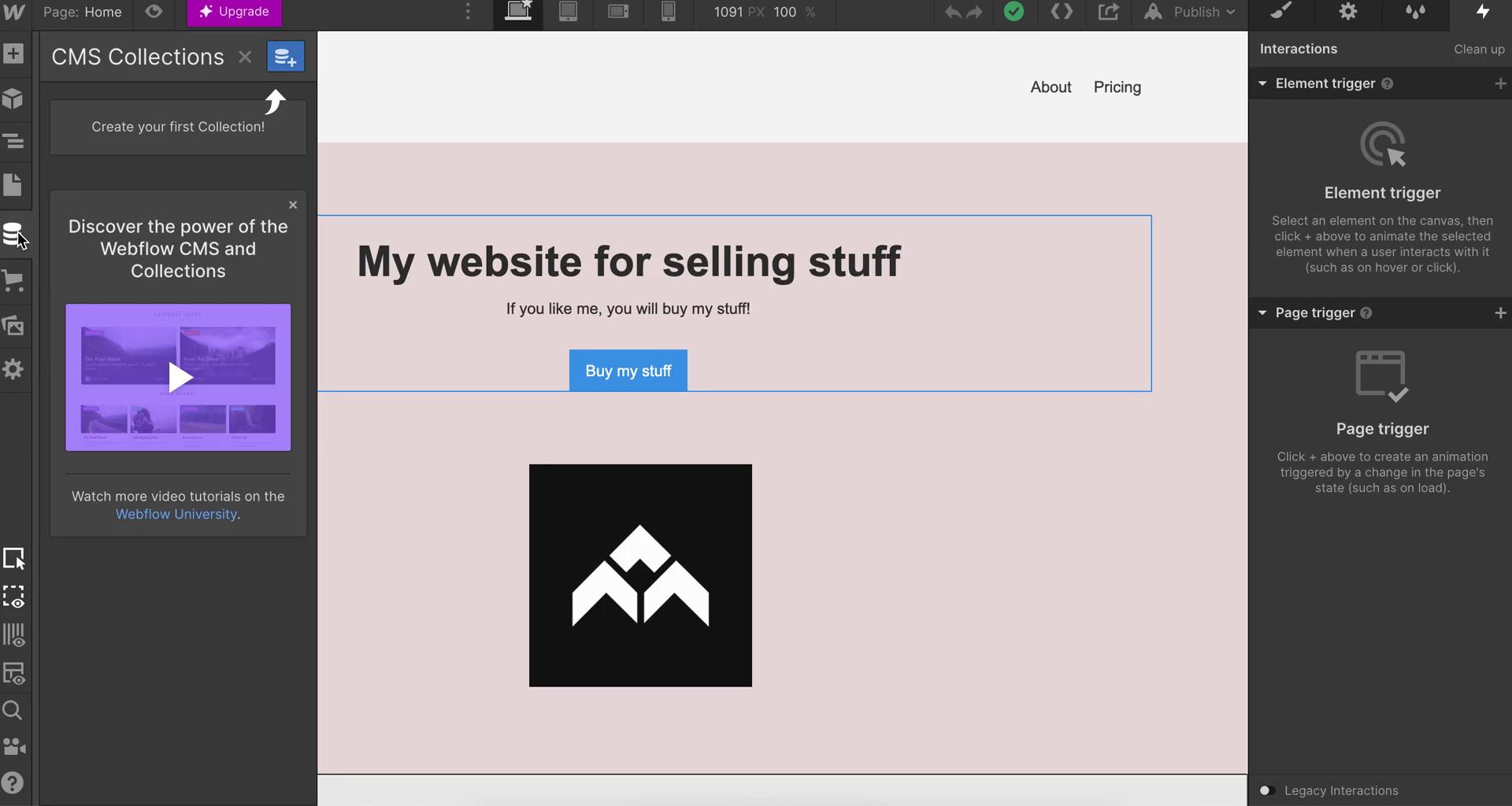 Creating a website screenshot