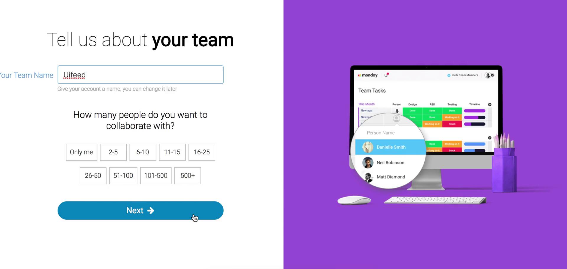 Onboarding screenshot