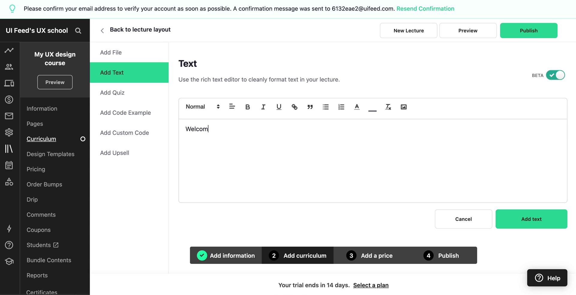 Onboarding screenshot