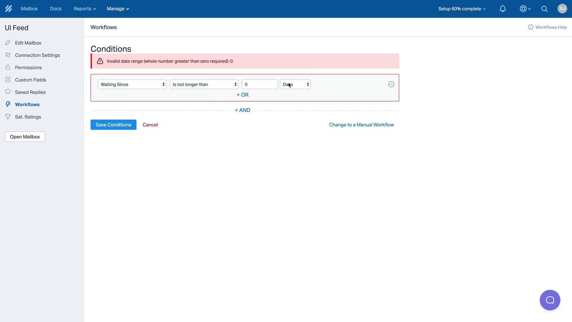 Creating an automation workflow screenshot