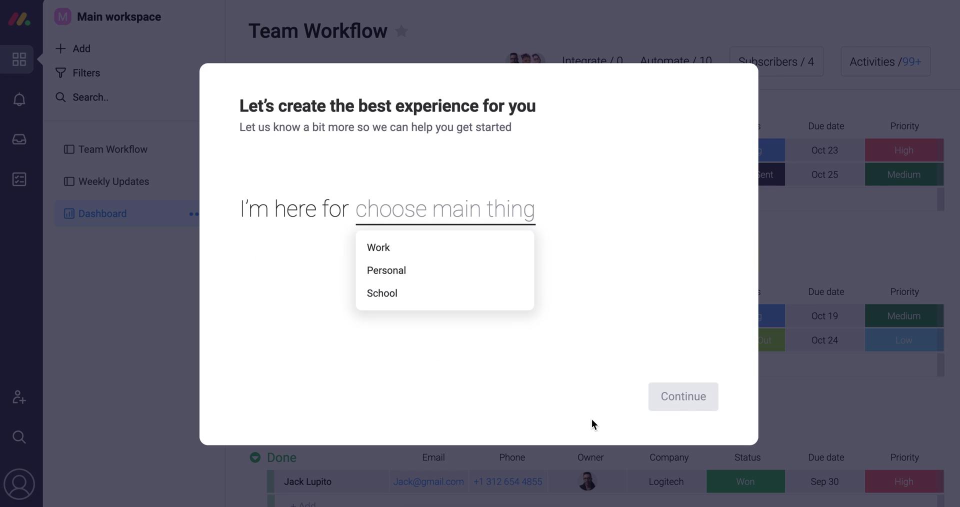 Onboarding screenshot