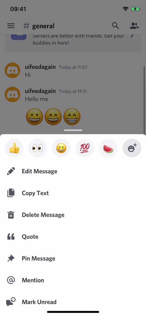 Chat screenshot