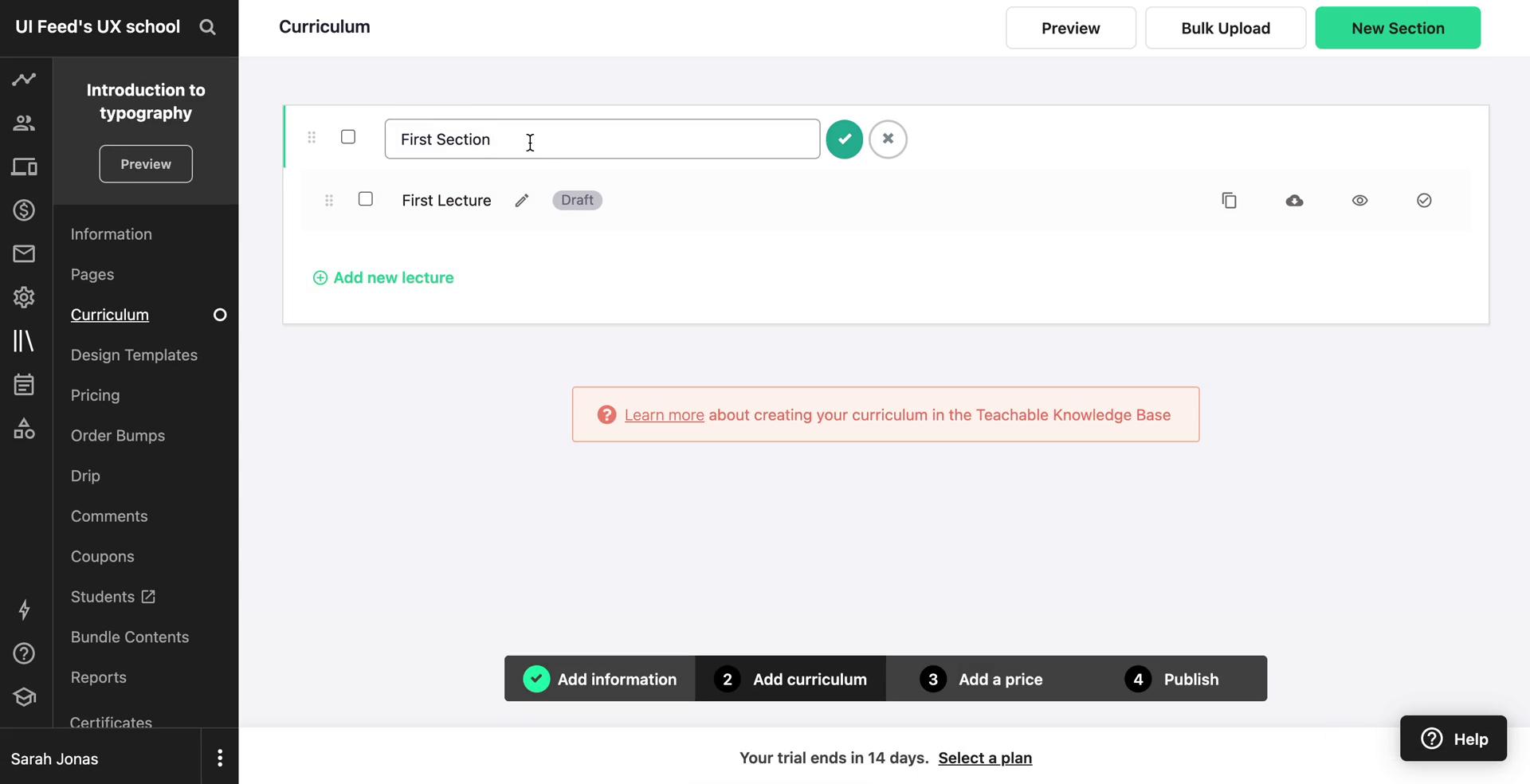 Creating a course on Teachable video thumbnail