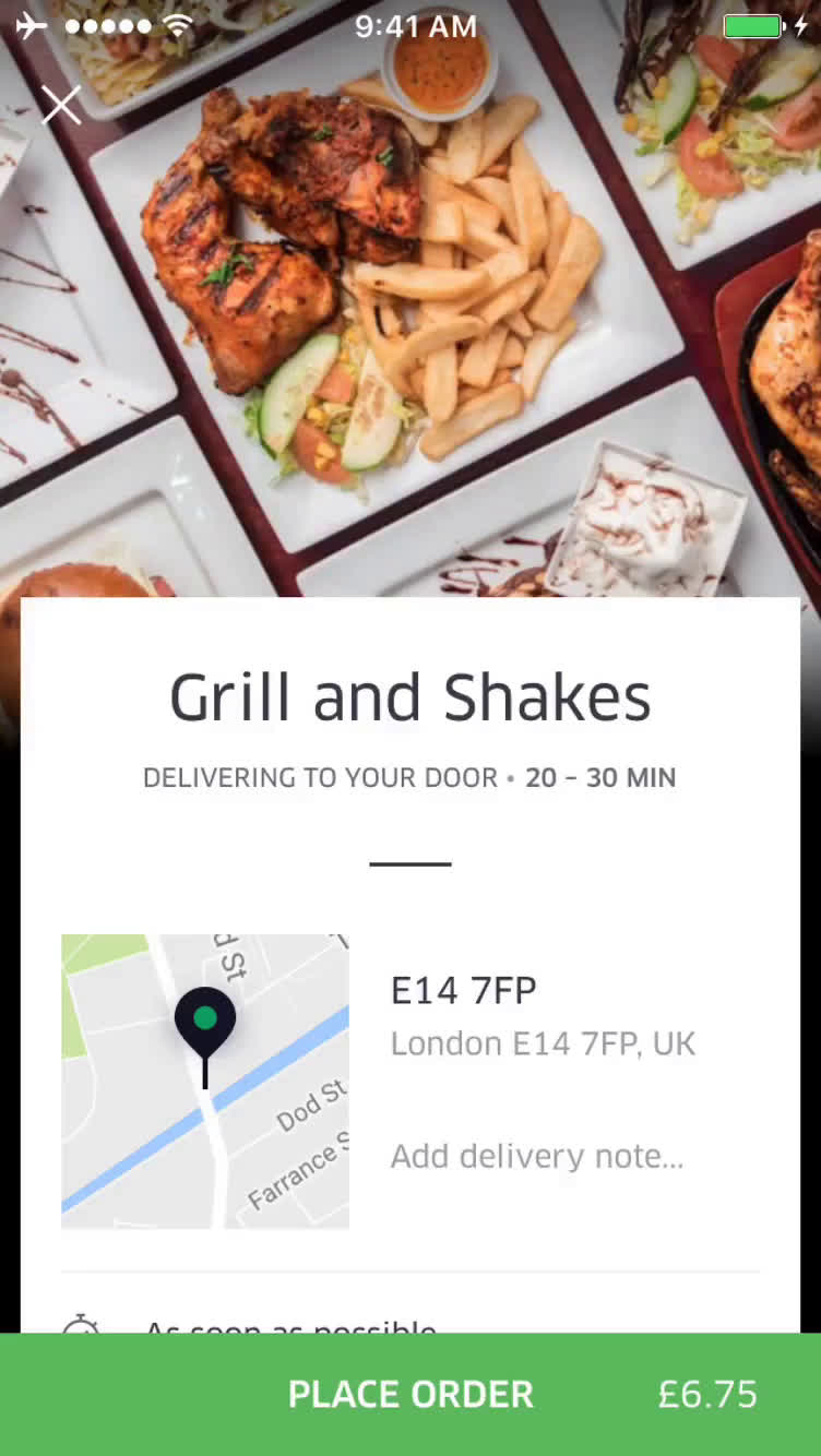 Cancelling an order on Uber Eats video thumbnail