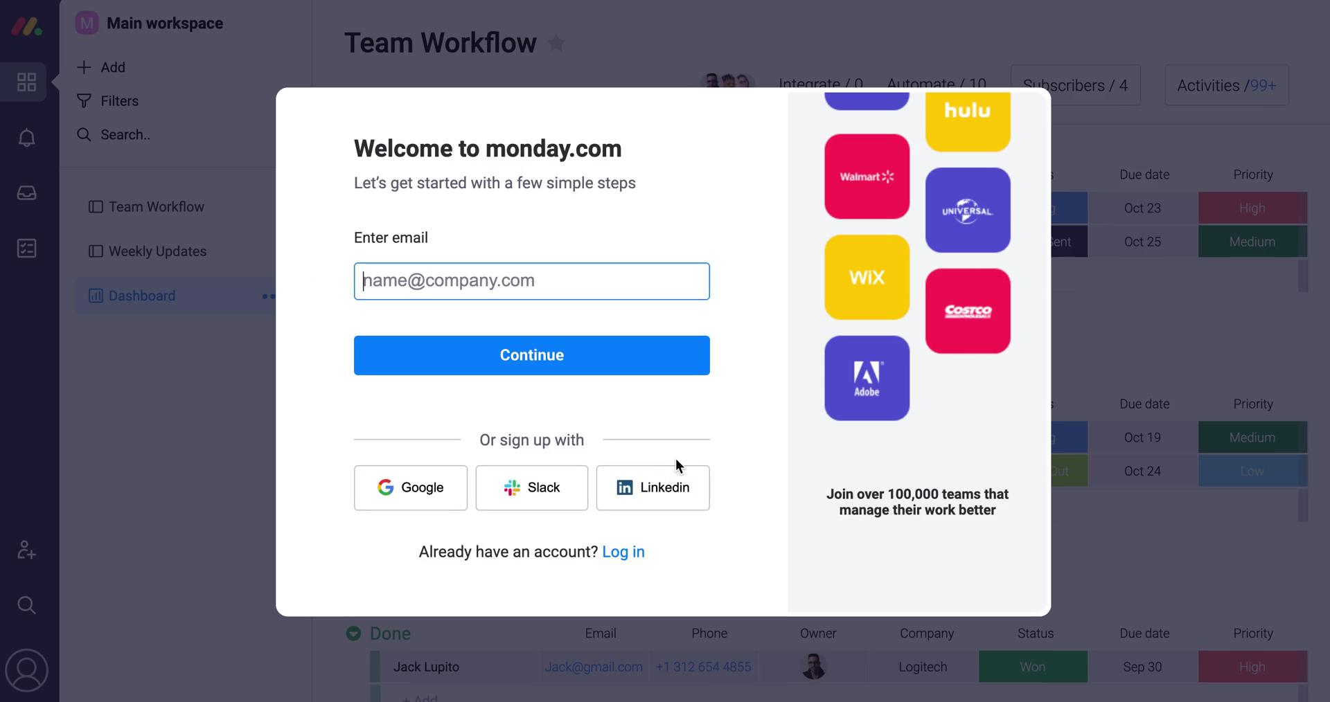 Onboarding screenshot