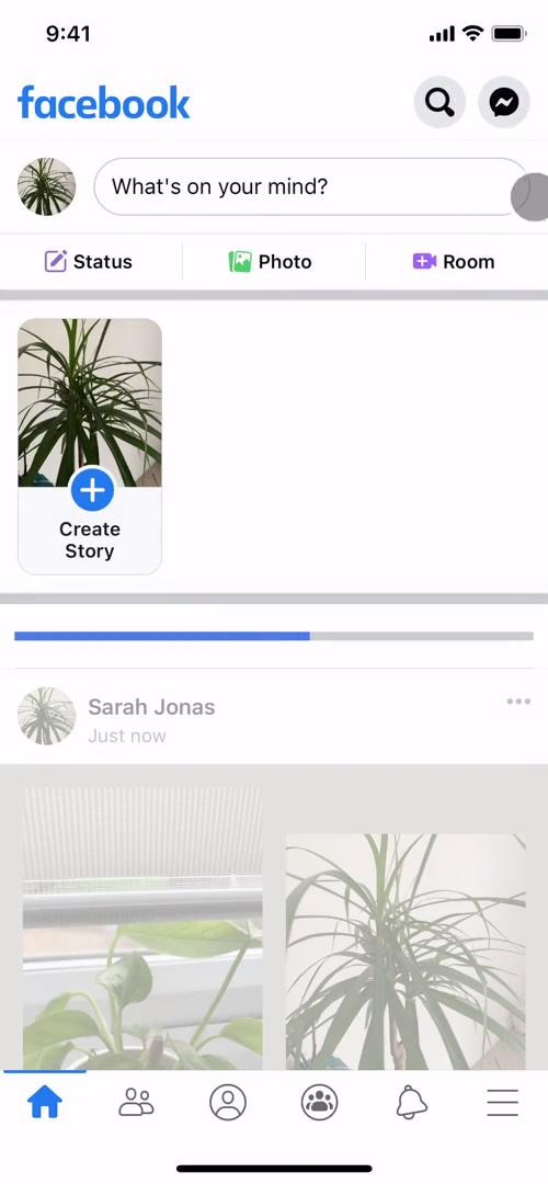 Creating a post on Facebook video thumbnail