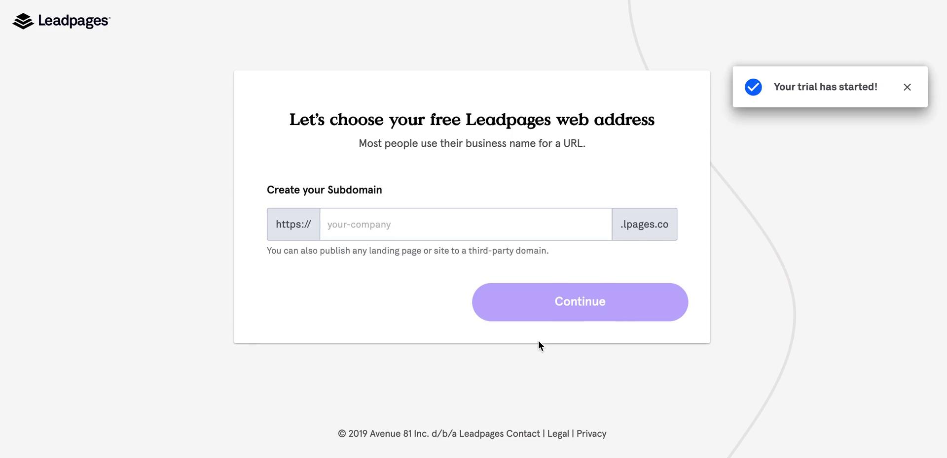 Onboarding screenshot