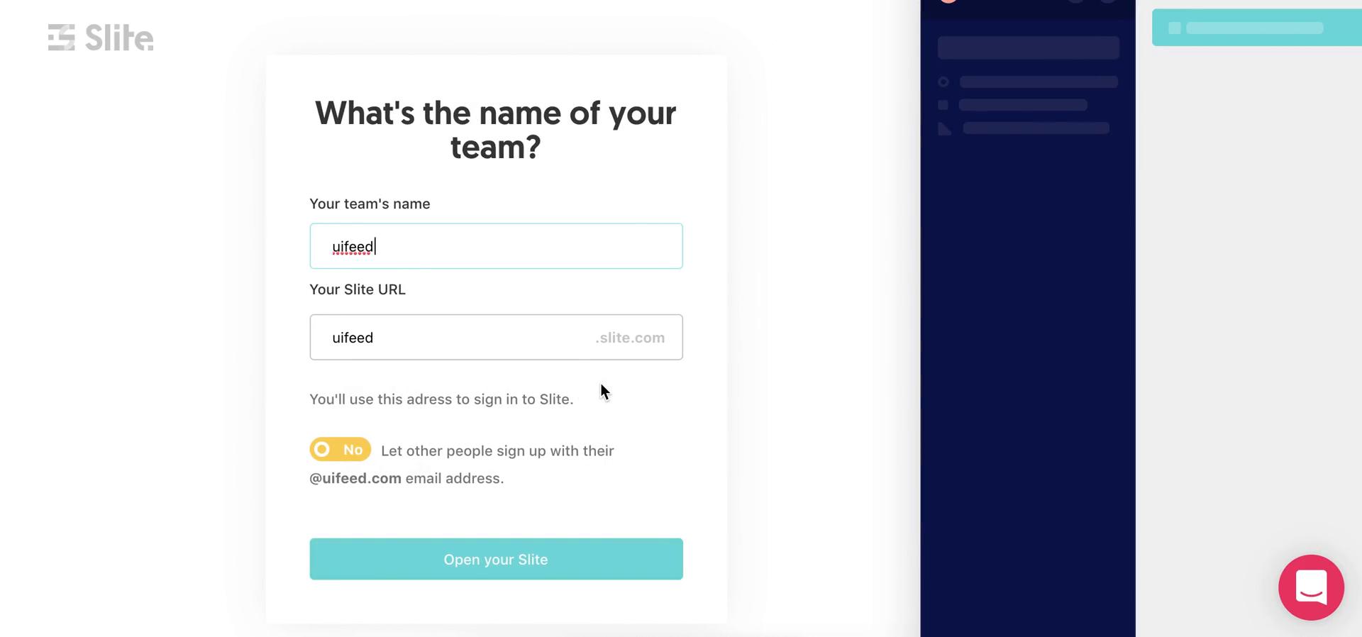 Onboarding screenshot