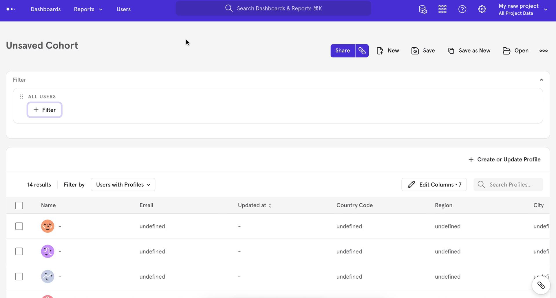 CRM screenshot