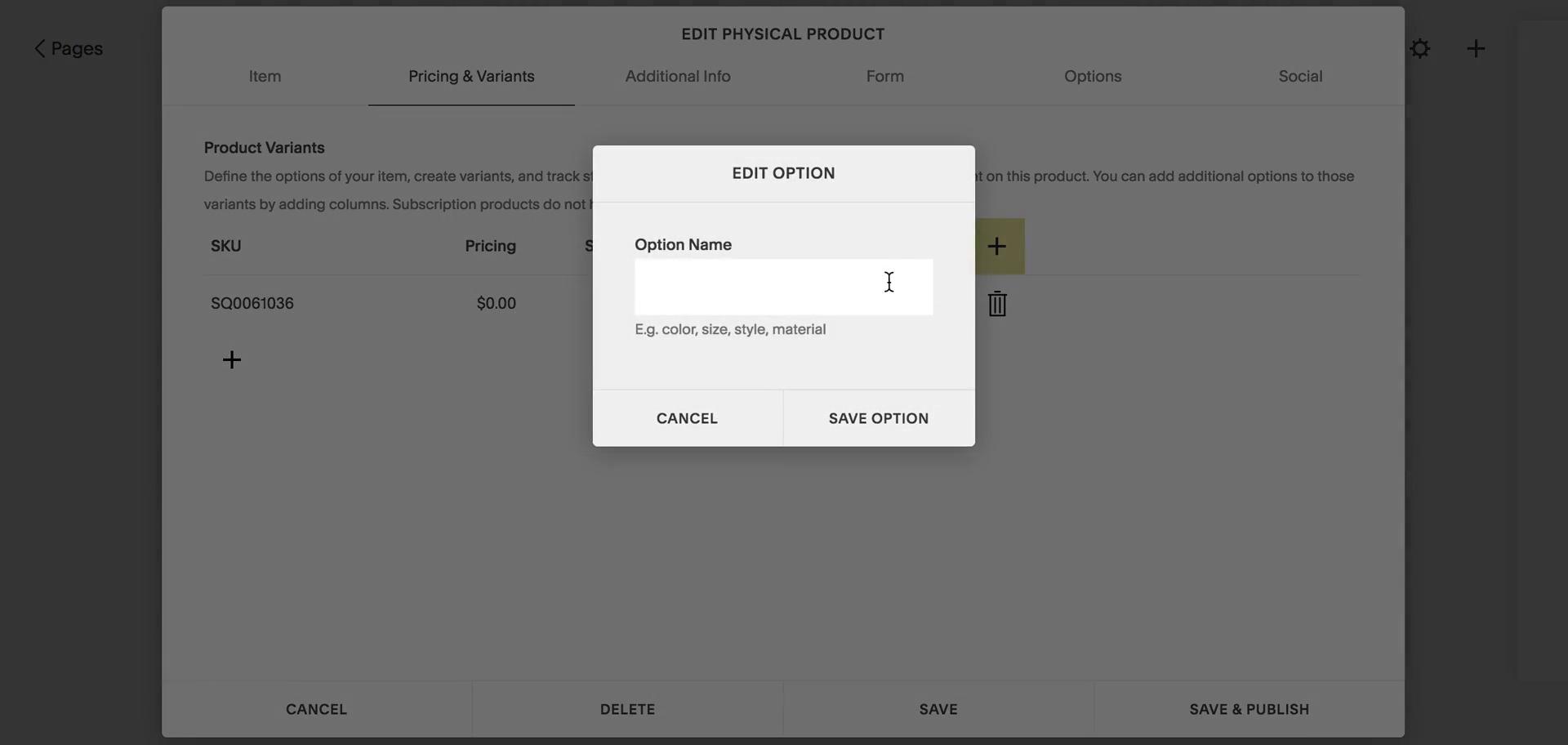 Adding a product screenshot