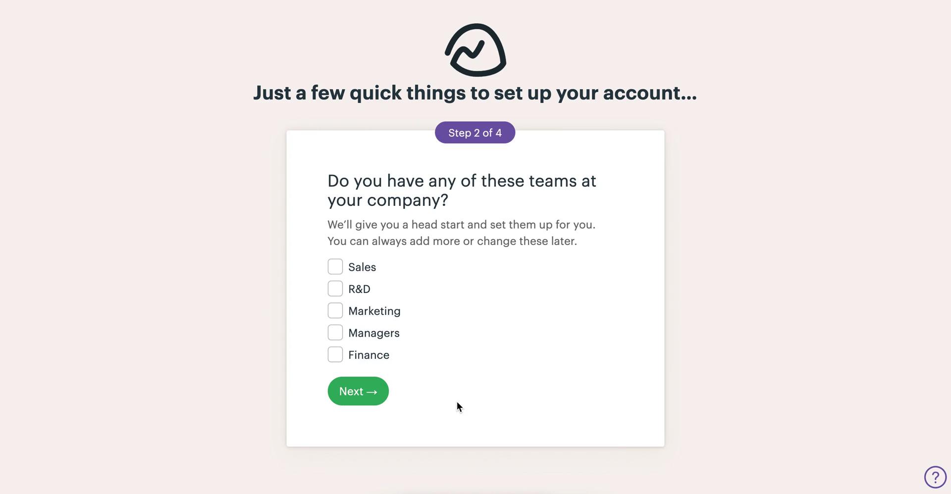 Onboarding screenshot