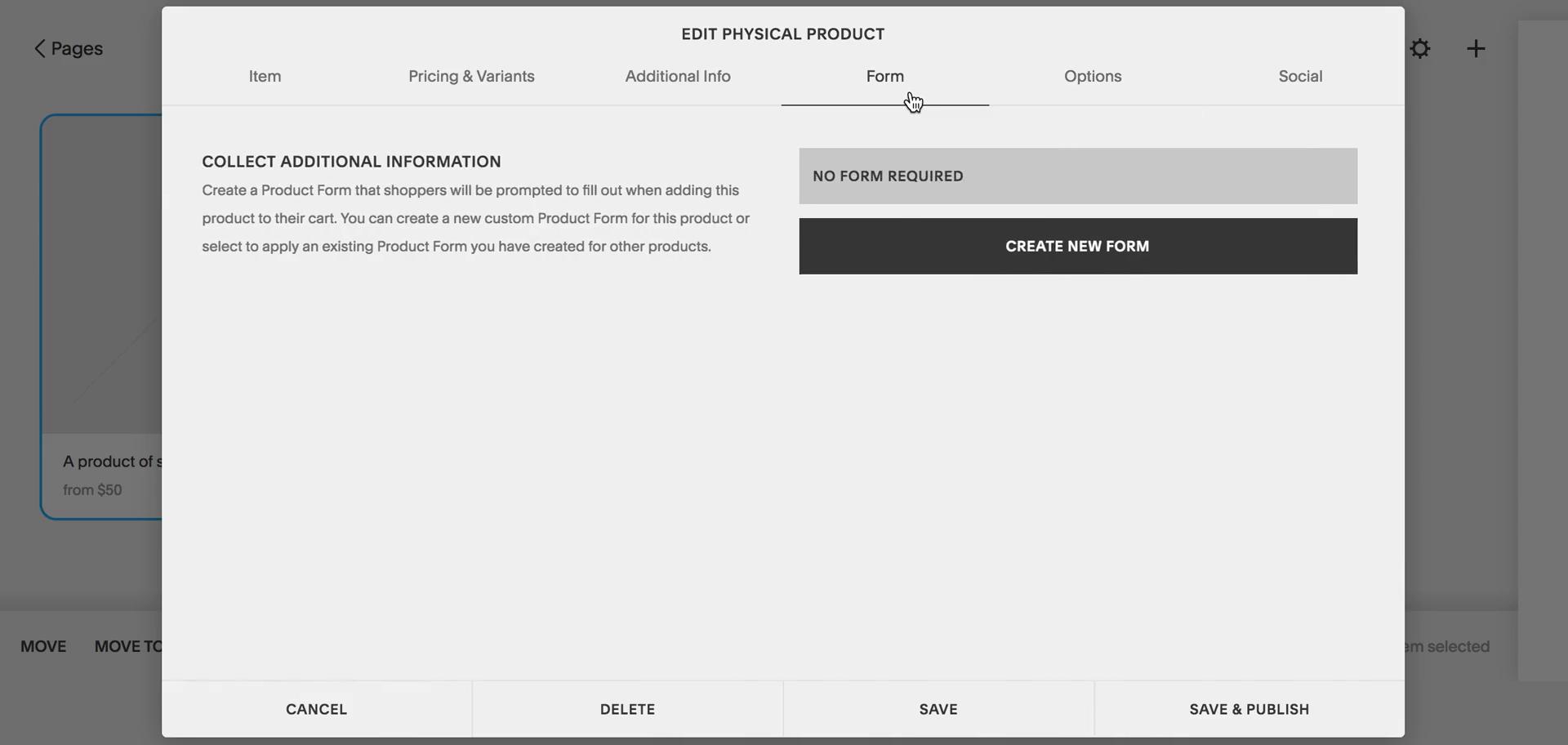 Adding a product screenshot