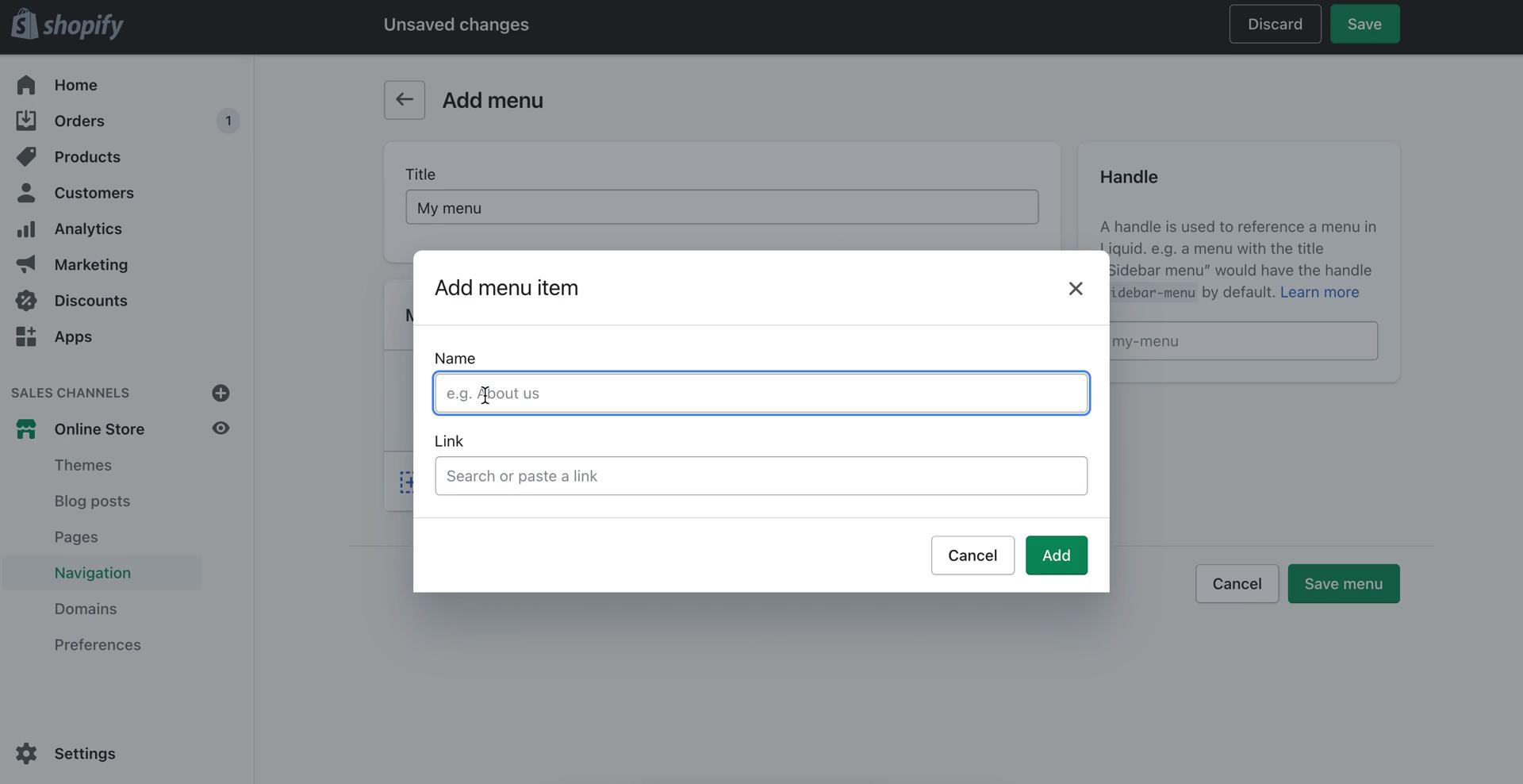 Customization settings on Shopify video thumbnail