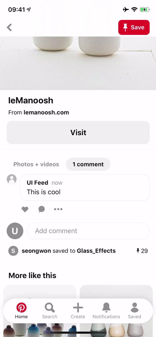 Commenting screenshot