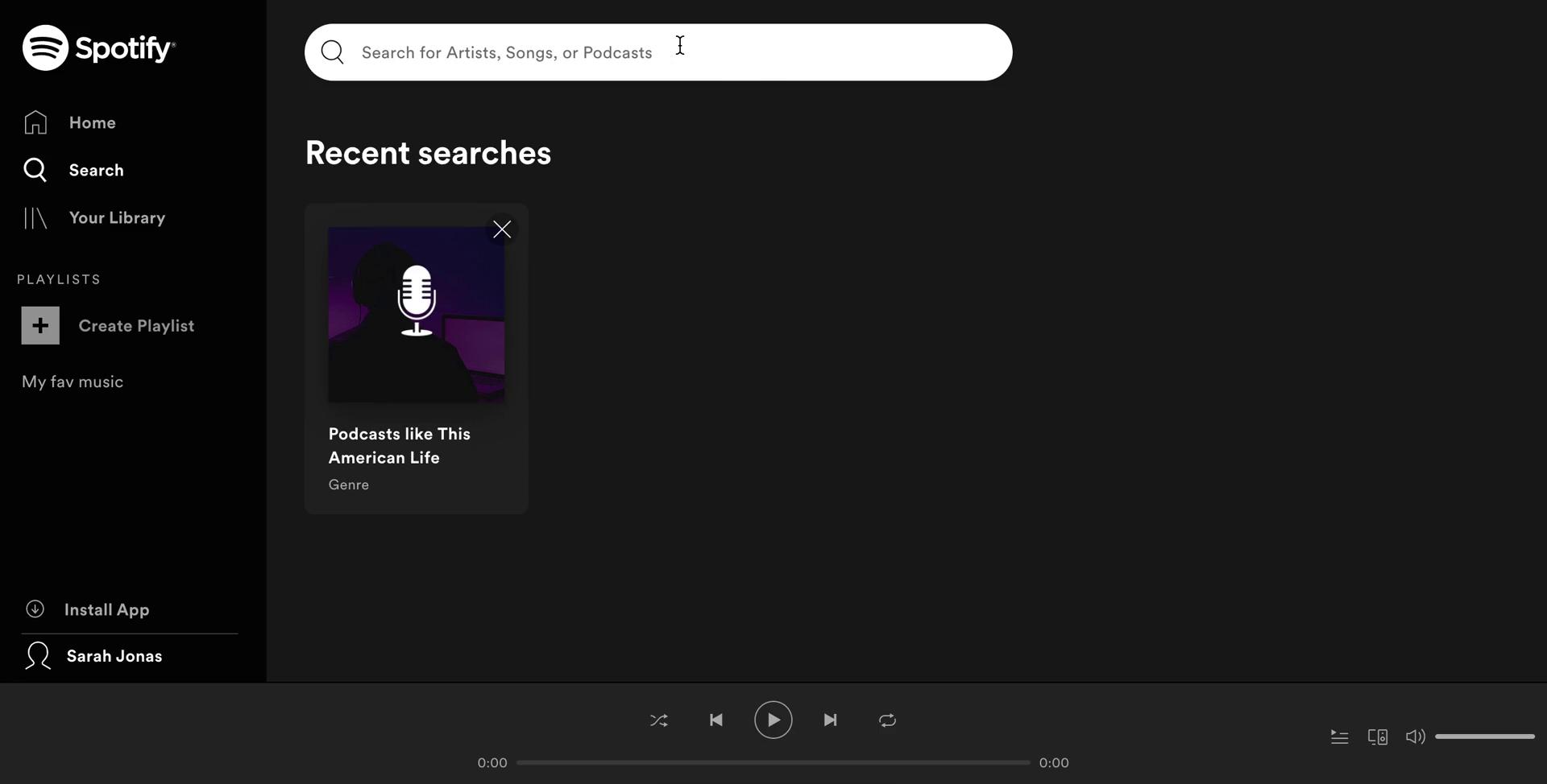 Searching on Spotify video thumbnail