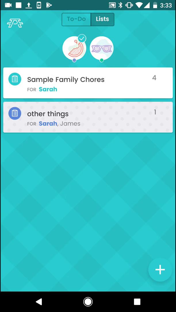 Tasks screenshot