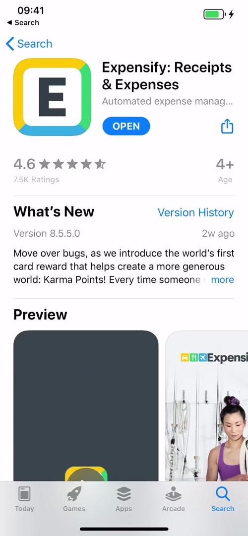 Expensify app store listing screenshot