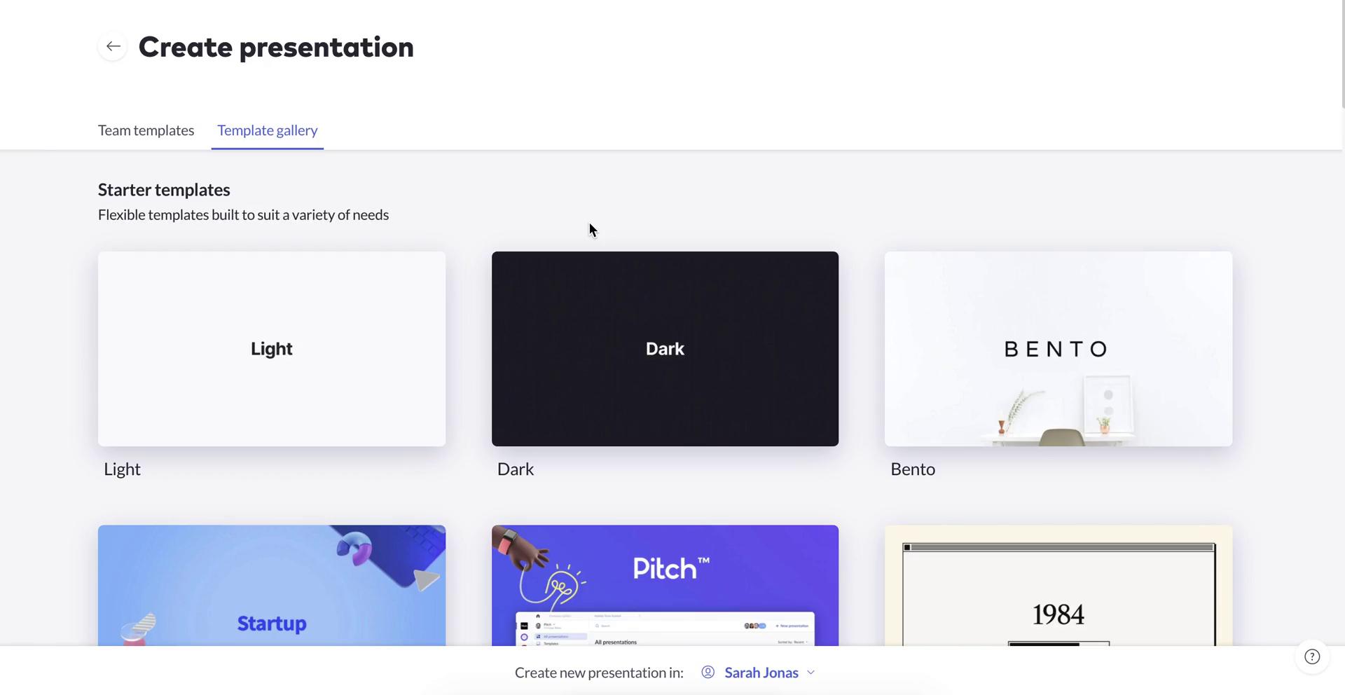 Creating a presentation screenshot