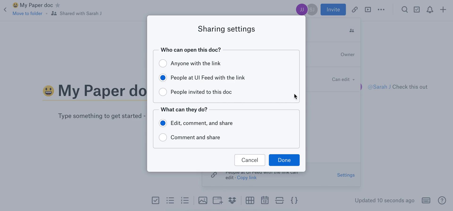 Sharing on Dropbox Paper video thumbnail