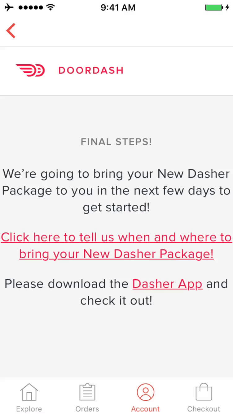 Driver signup on DoorDash video thumbnail