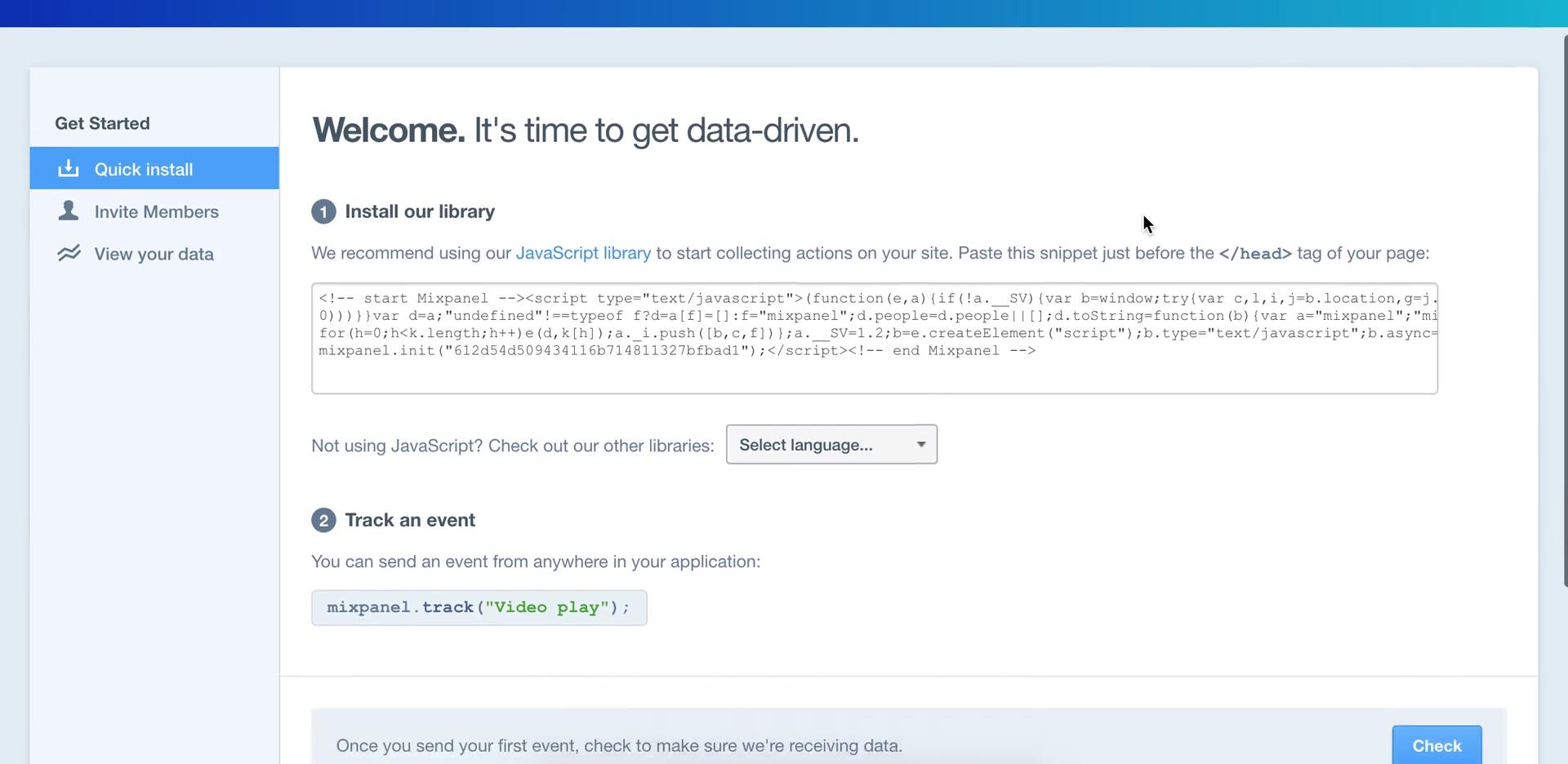 Onboarding screenshot