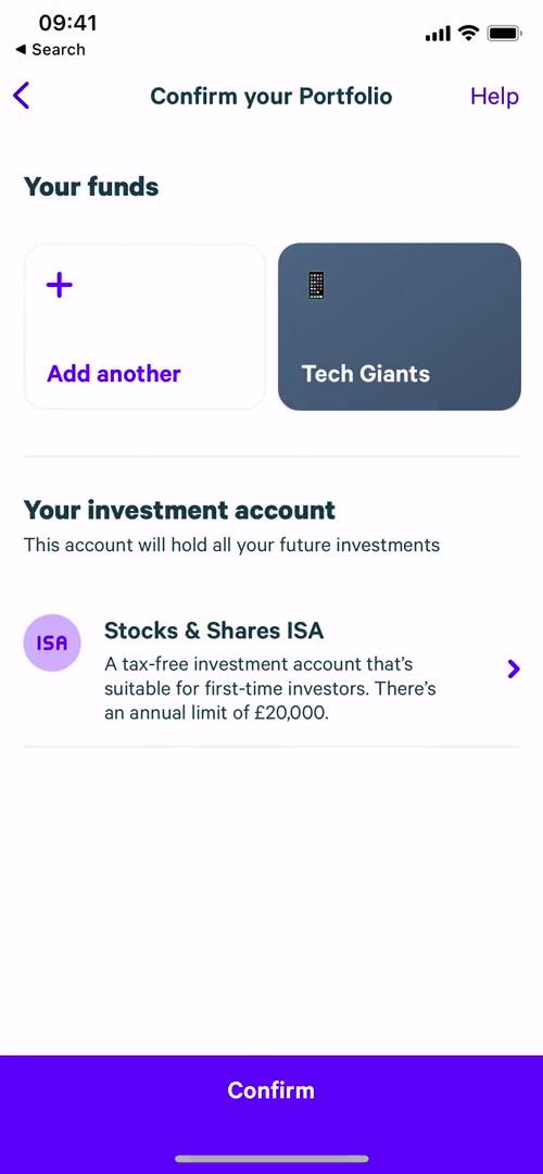 Investing screenshot