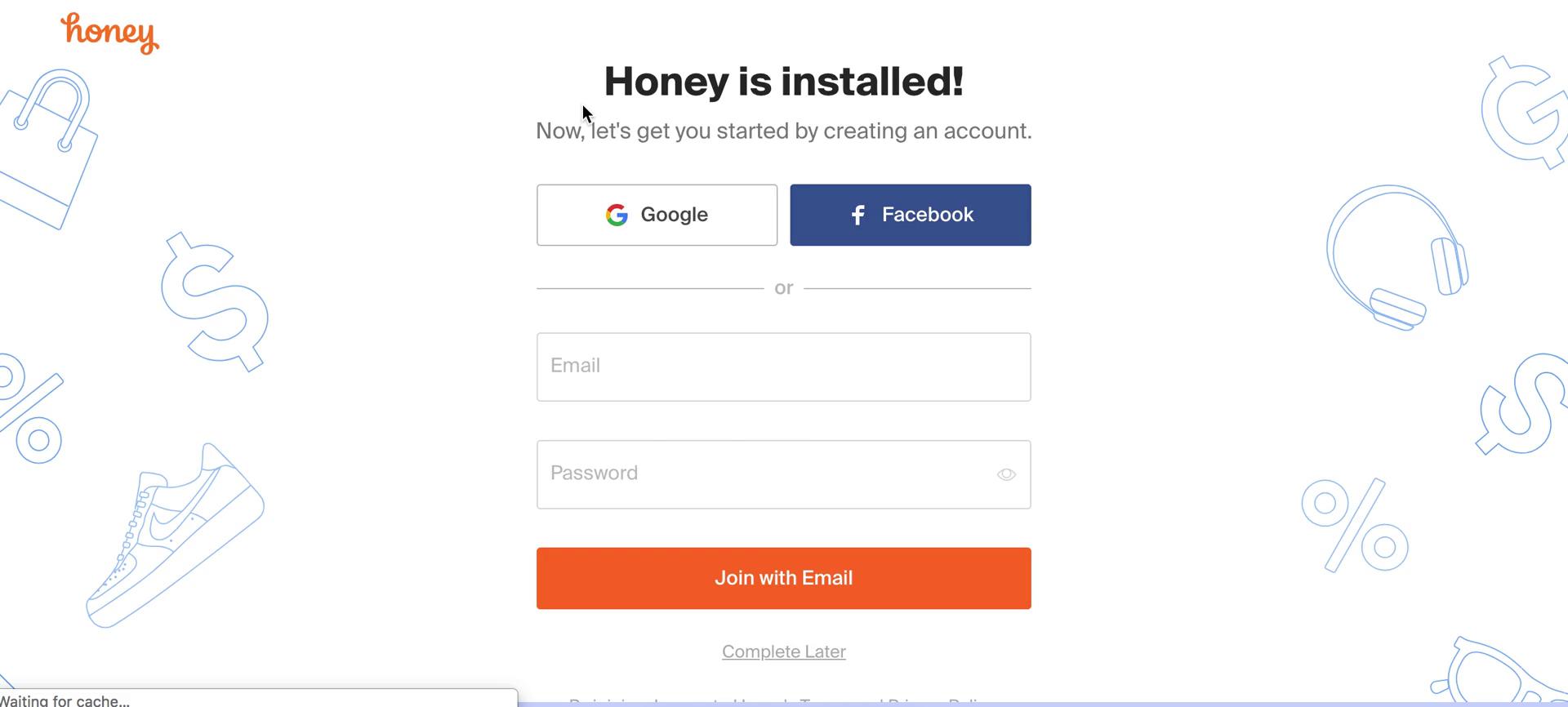 Onboarding screenshot