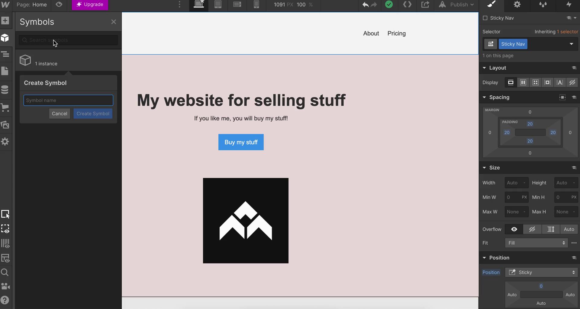 Creating a website screenshot