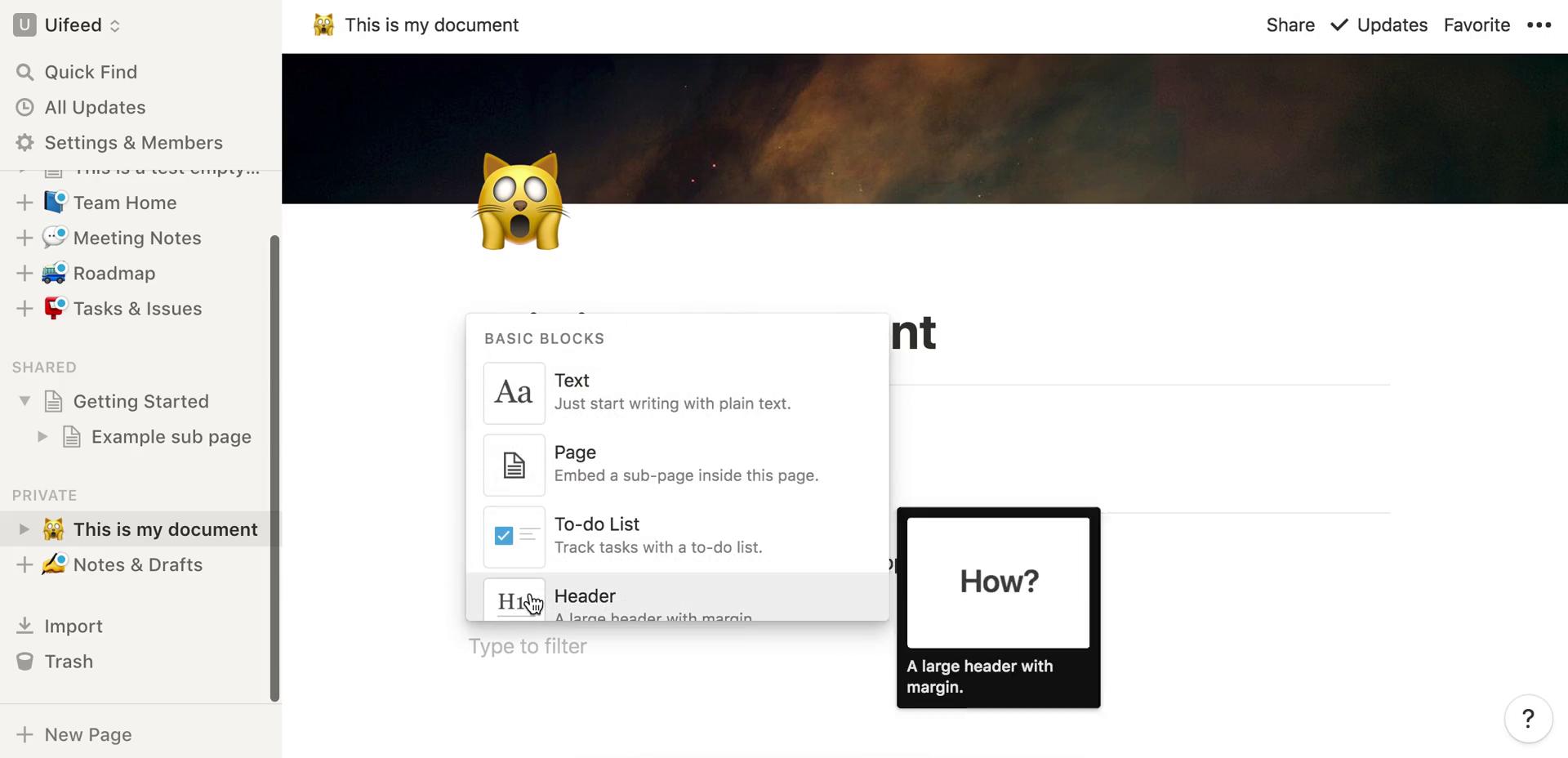 Creating a document screenshot