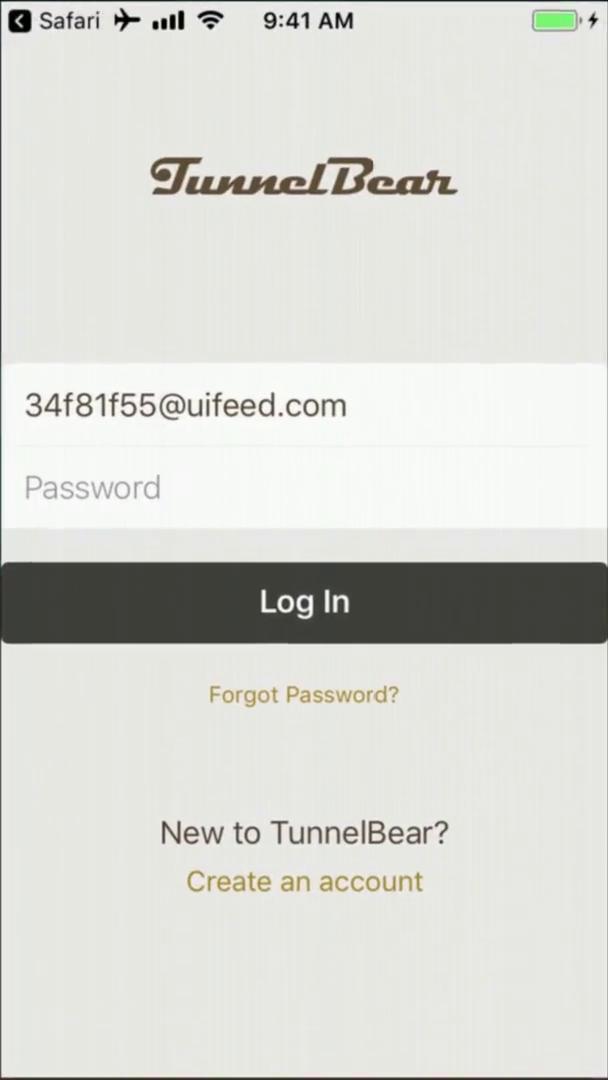 Password reset screenshot