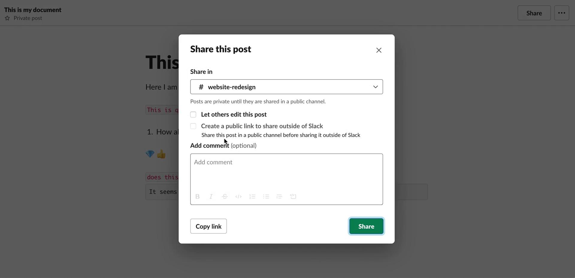 Creating a document on Slack video thumbnail