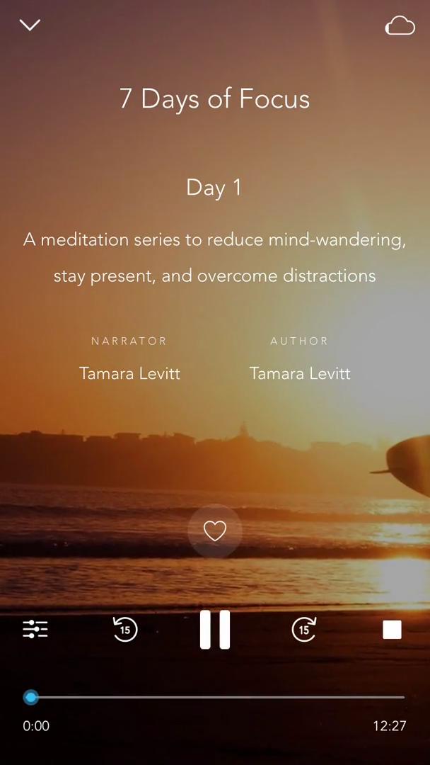 Meditation screenshot