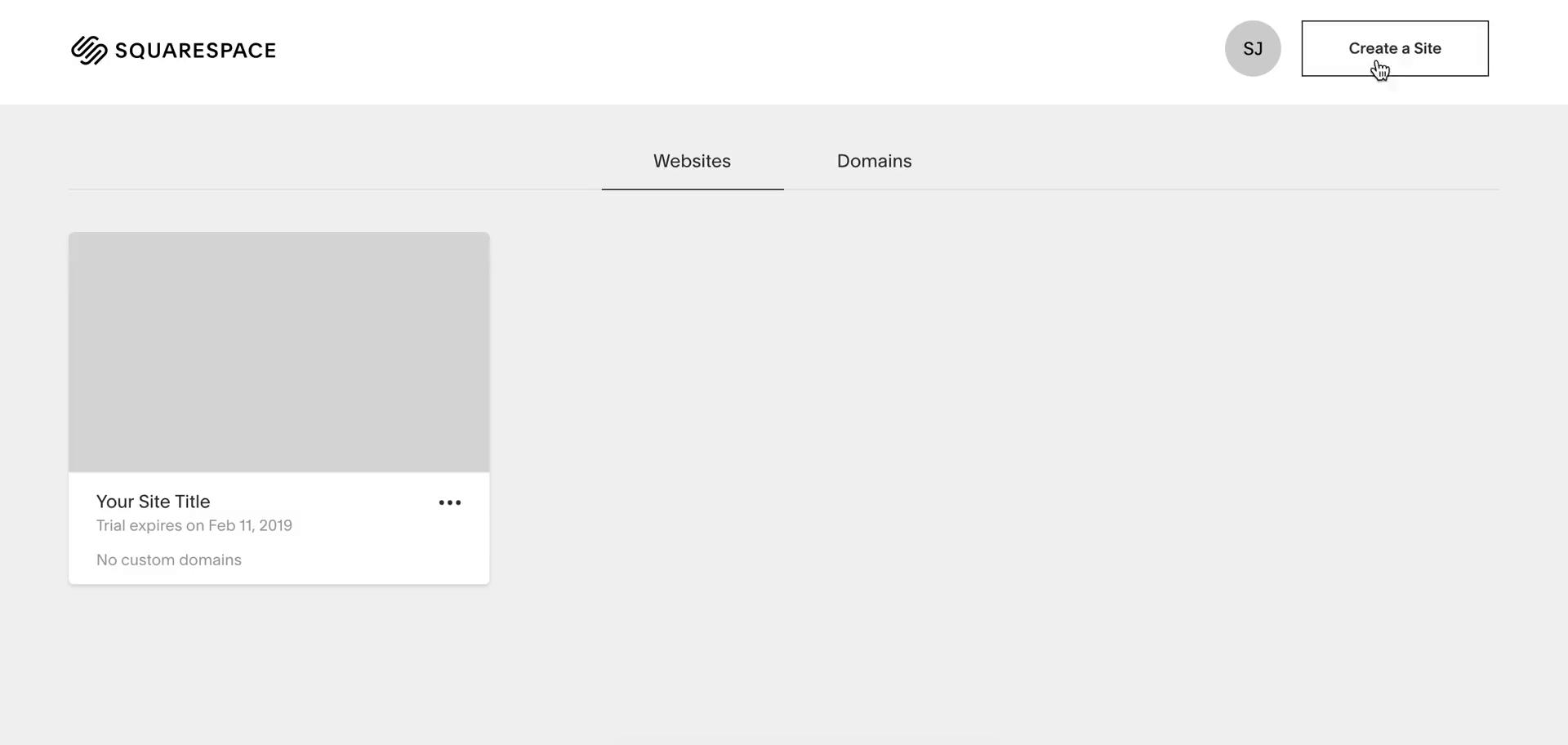 Screenshot of on Creating a website on Squarespace user flow