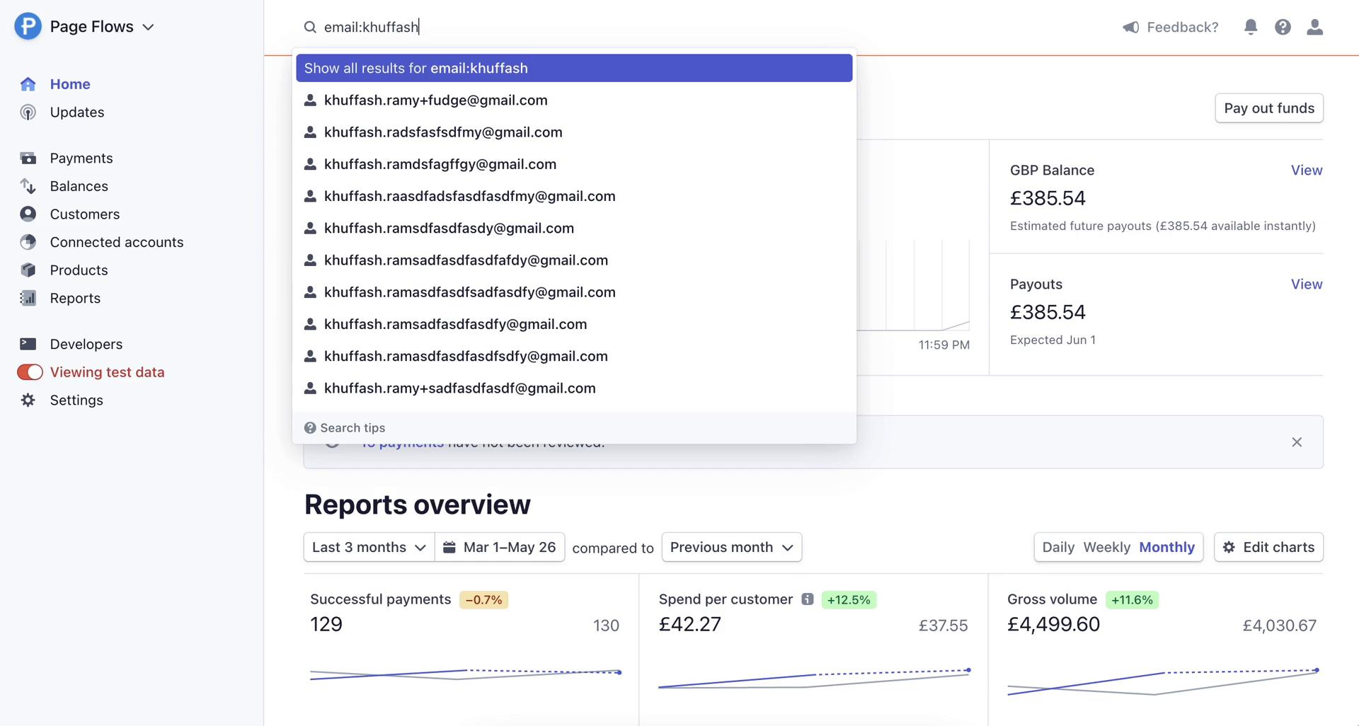 Searching on Stripe video thumbnail