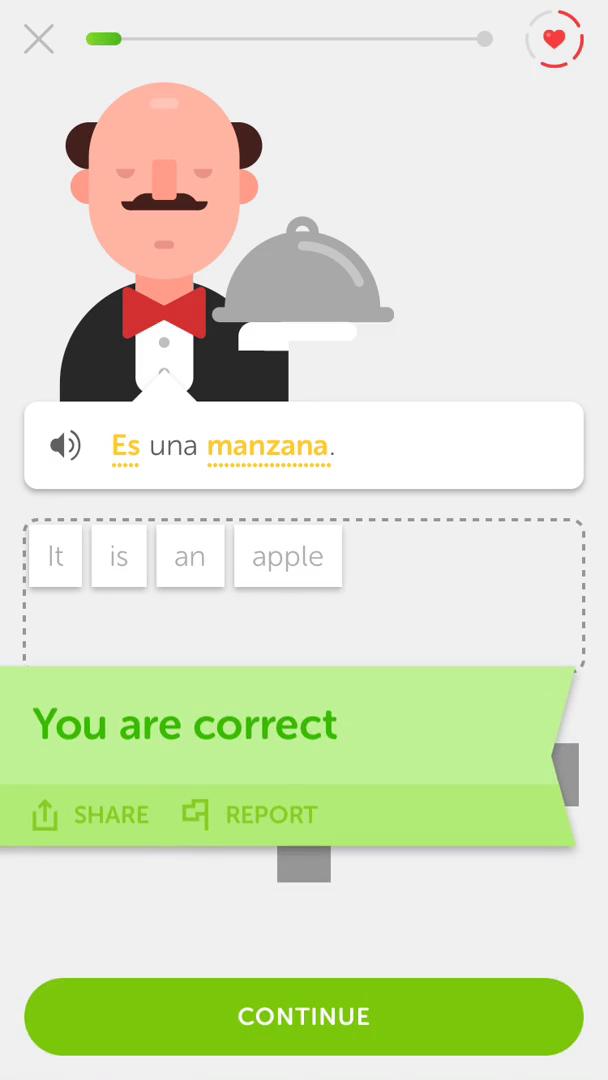 Completing a level on Duolingo video thumbnail