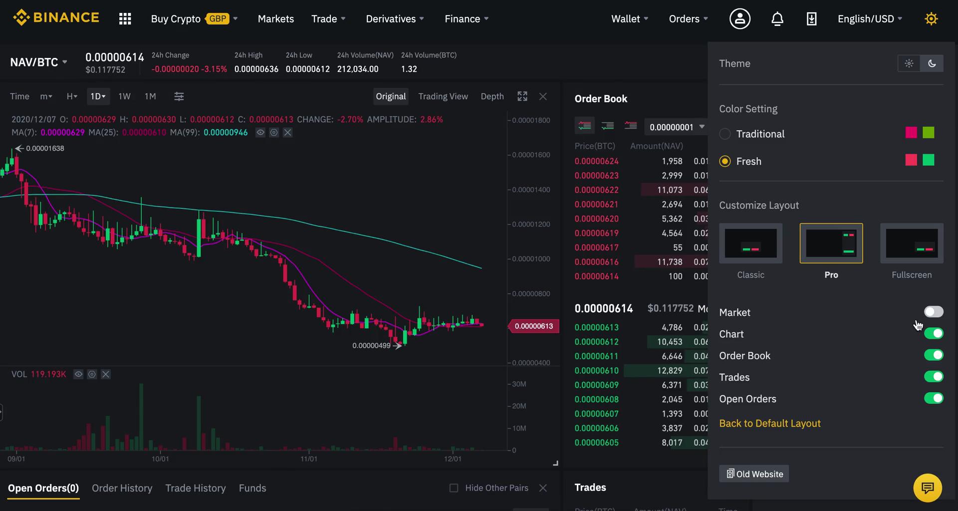 Exchange screenshot