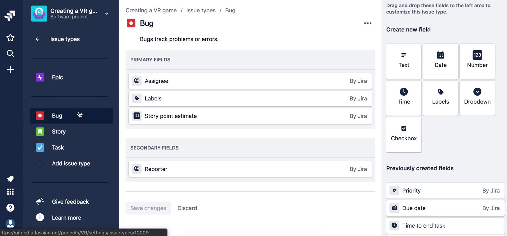 Customization settings on Jira video thumbnail