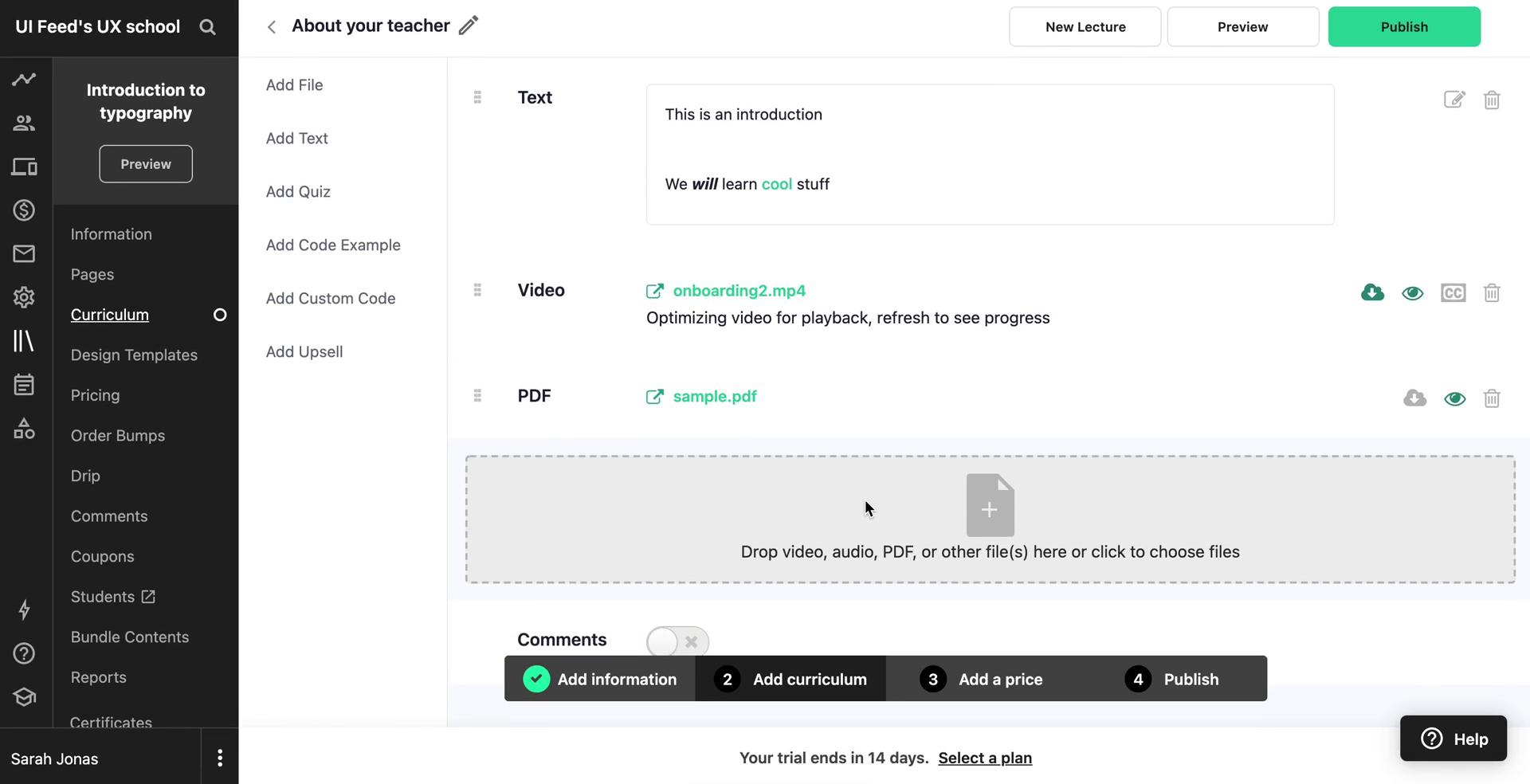 Creating a course on Teachable video thumbnail