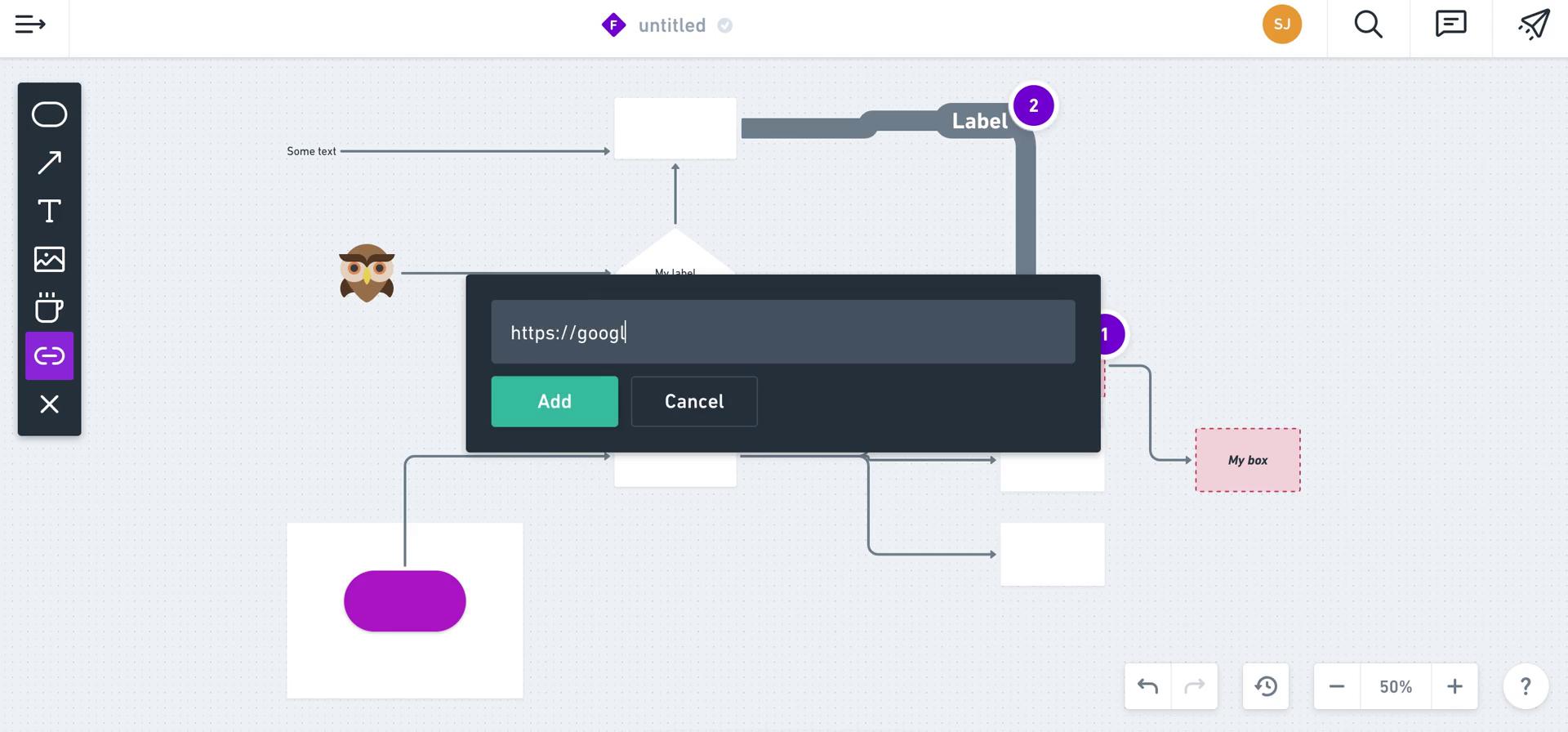 Creating a flowchart screenshot