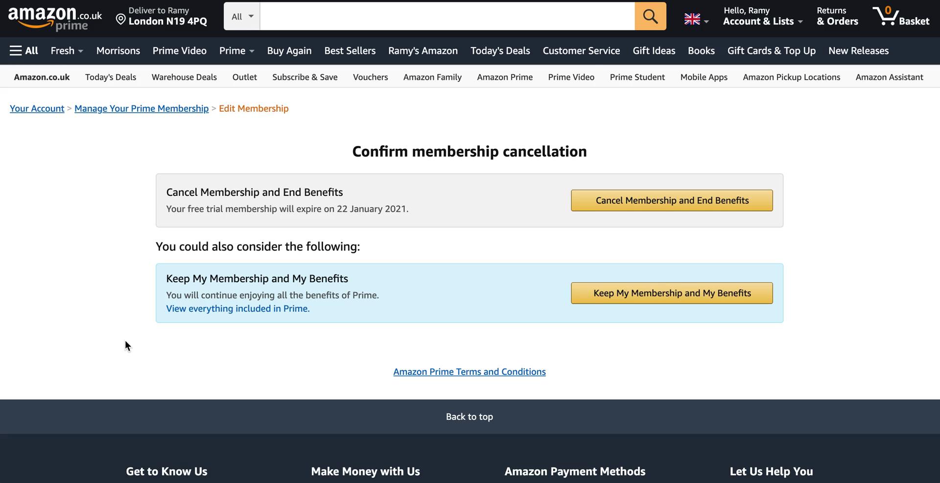 Cancelling your subscription on Amazon video thumbnail