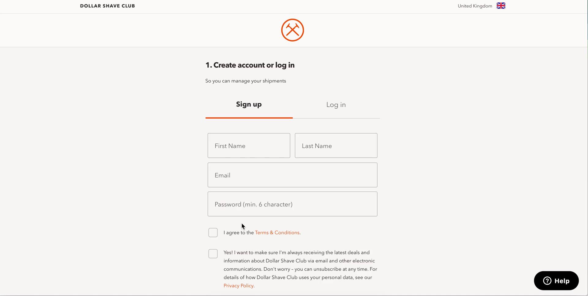 Onboarding screenshot