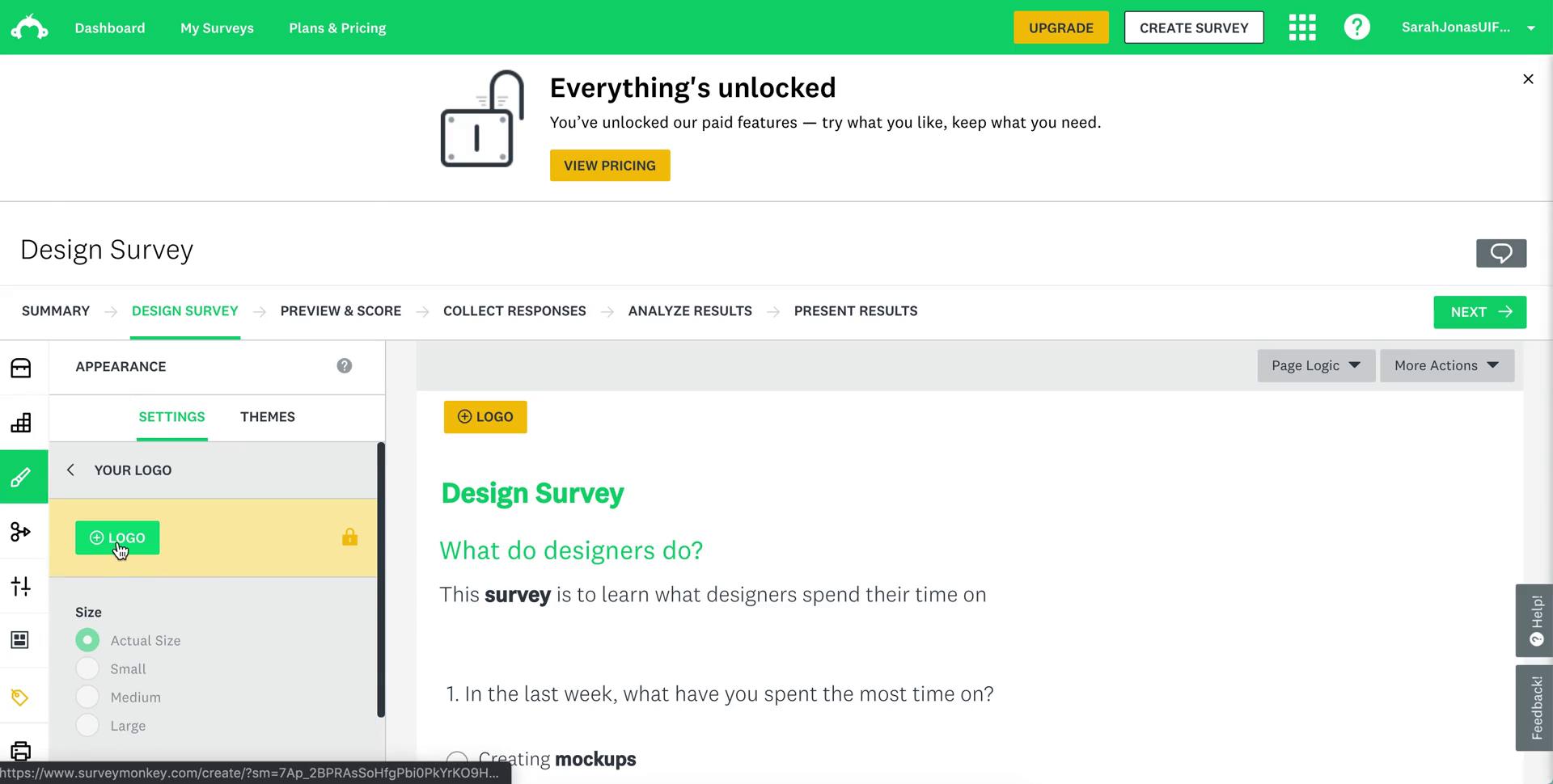 Creating a form on SurveyMonkey video thumbnail