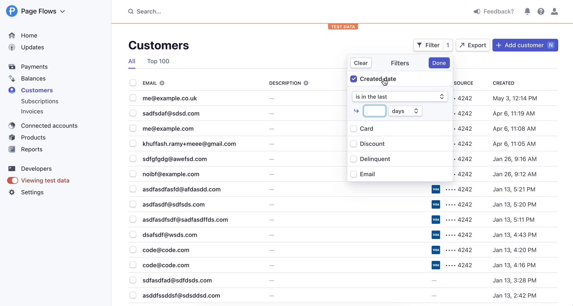 CRM screenshot