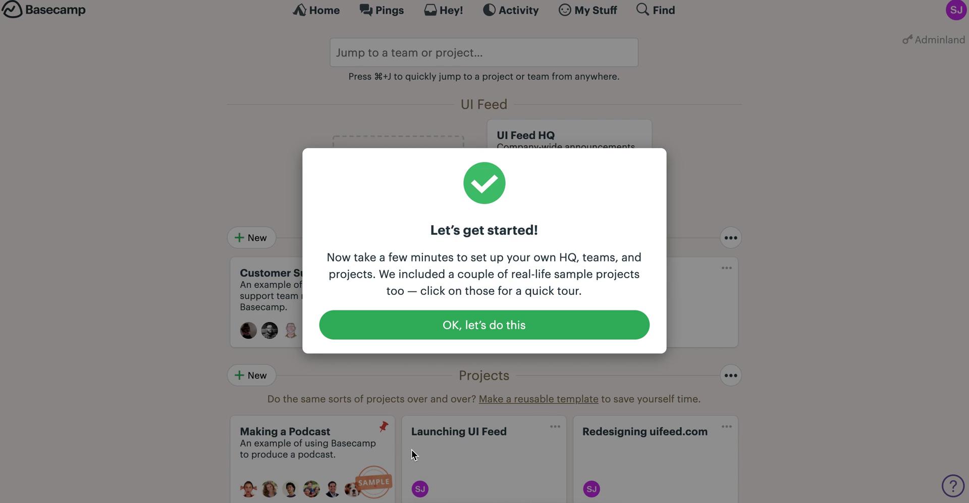 Onboarding screenshot