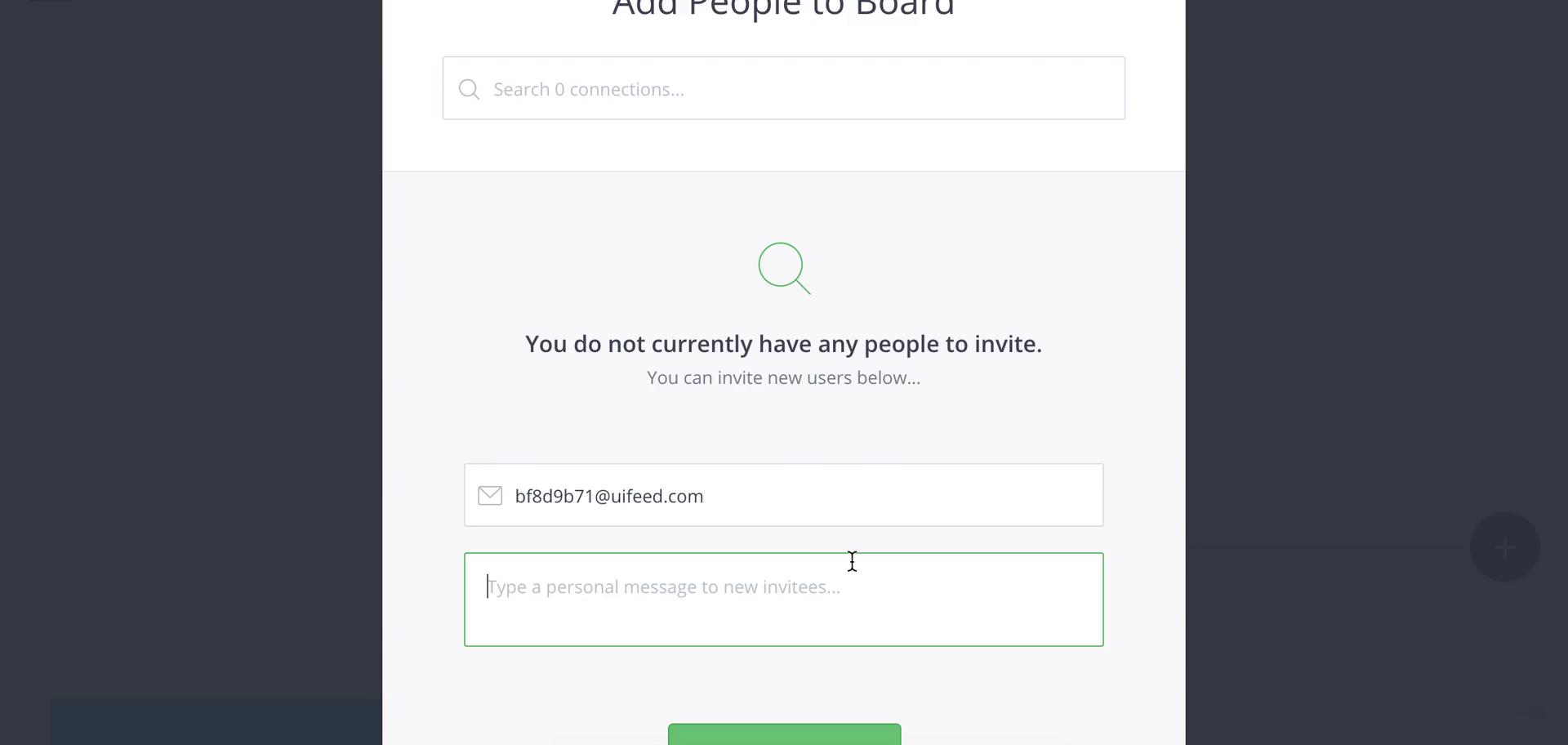 Screenshot of Invite friends on Inviting people on InVision user flow