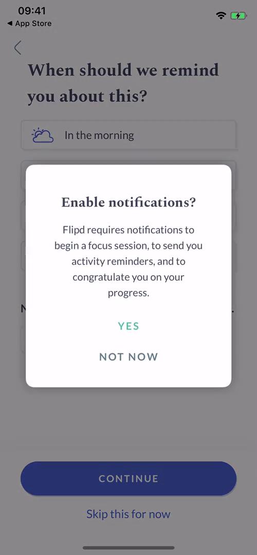 Onboarding screenshot